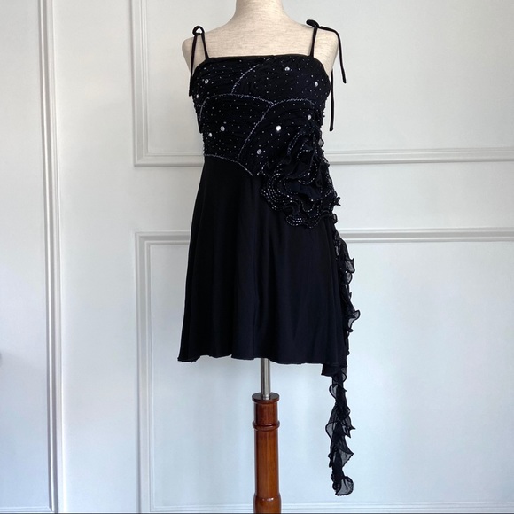 Amanda Adams Couture Hand Beaded Black Tunic NWT - Picture 2 of 12